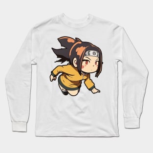 cute anime girls japanese style cartoon Long Sleeve T-Shirt